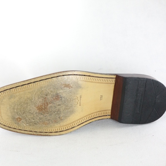 STACY ADAMS Cognac Leather Bicycle Toe Oxfords - Picture 8 of 8